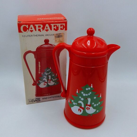 Waechtersbach Geese Christmas Tree Carafe 1 Liter Thermal Vacuum - Picture 1 of 16